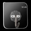 1Pcs Transparent Self Adhesive Wall Hooks Multipurpose Key Towel Holder For Kitchen Bathroom