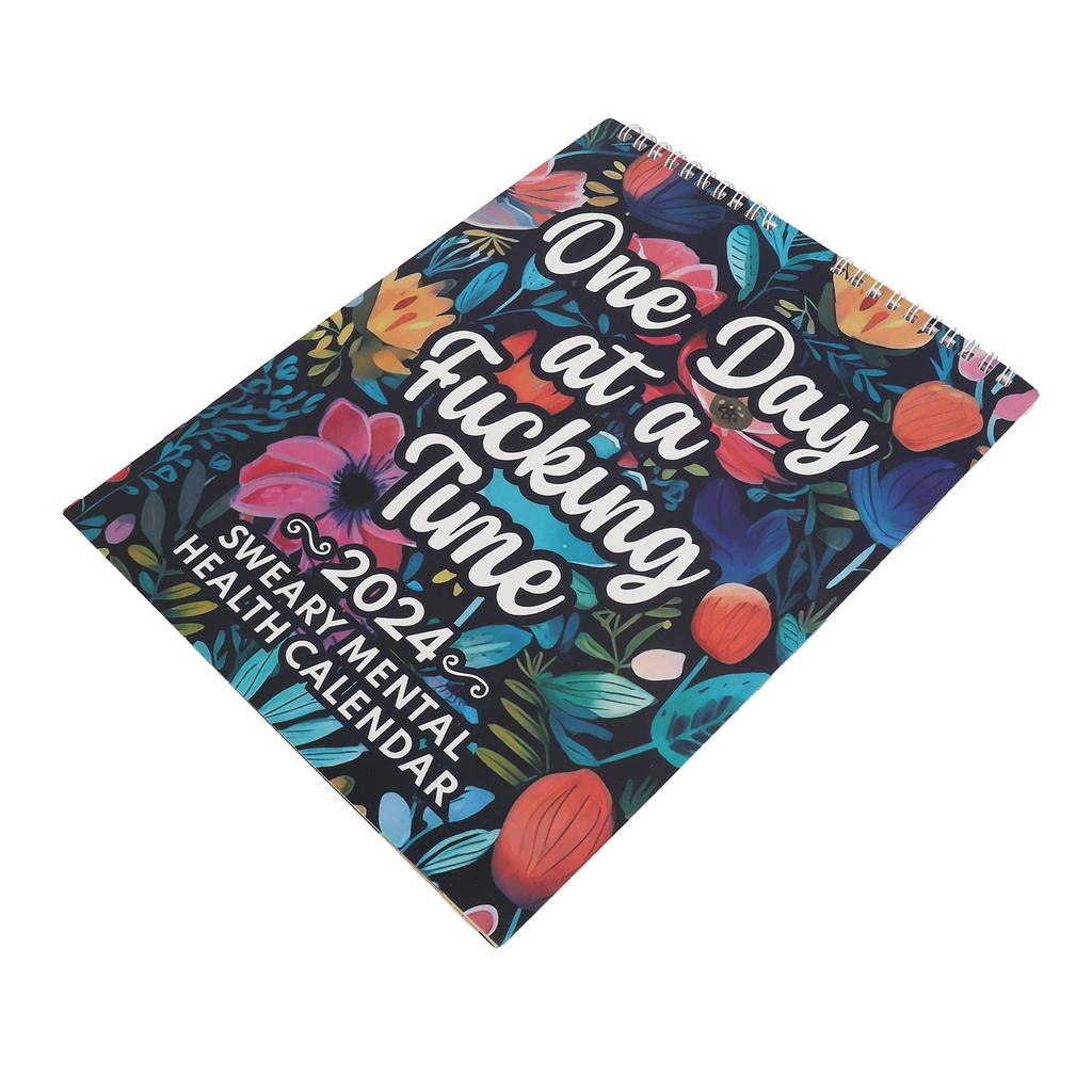 Kalendarz Biurkowy 2024 Wielofunkcyjny Innowacyjny Zabawny Gruby Papier Miesięczny Zdrowie Psychiczne Mały Biurkowy Kalen