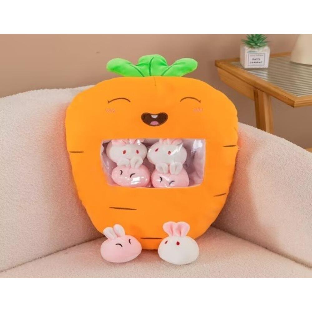 Creative Snack Throw Pillow Large Bag Bunny Doll Plush Toy Throw Pillow Nap Pillow Gift