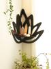 Lotus Corner Shelf Wooden Floating Shelf Boho Home Decoration Wall Shelves Display Stand Room Decors Aesthetic Crystal Holder