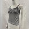 Summer striped thin shoulder strap tank top for women