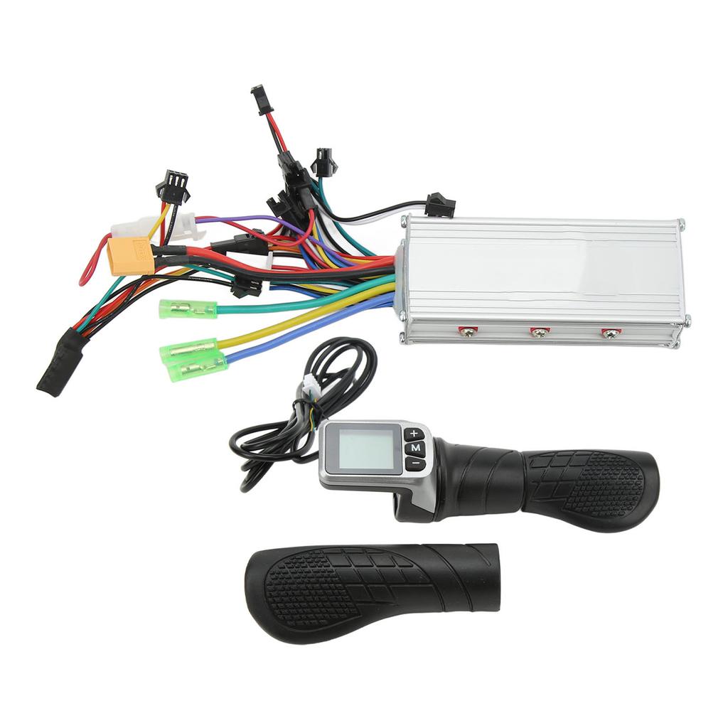 36V 48V 500W Controller LCD Display Bike Brushless Controller with Half Handlebar Grip for Electric