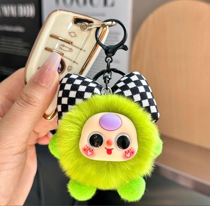 Cartoon Cute Plush Doll Keychain Exquisite Soft Stuffed Pendant Charms Bag Hanging Decoration Girls Gift