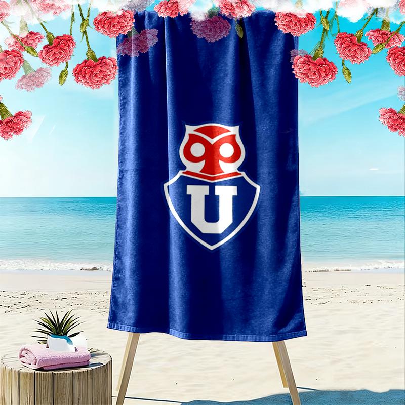 Universidad de Chile Print Beach Towel, Large Soft Quick Dry Towel for Beach Camping Swimming