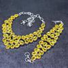 Natural Citrine Gemstone Handmade 925 Sterling Silver Jewelry Set I9z78