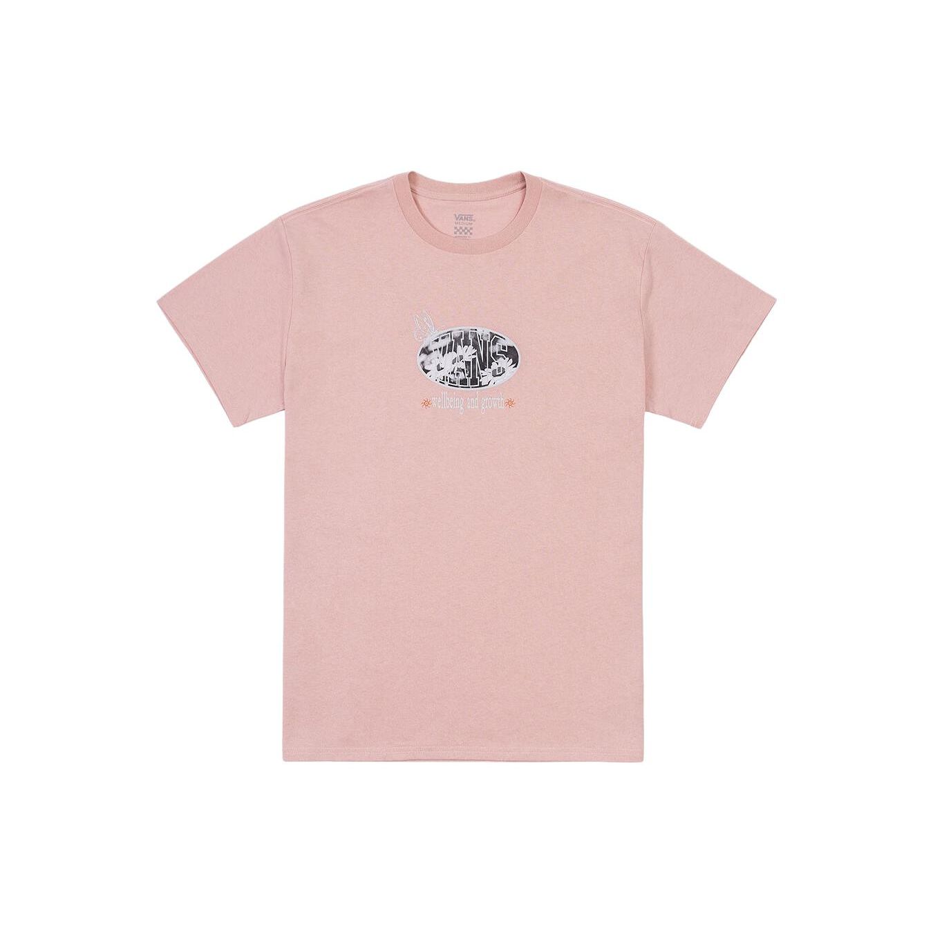 

Vans Daisy Print Loose Fit Round Neck T-Shirt Women Tops Pink VN00090QBQL M