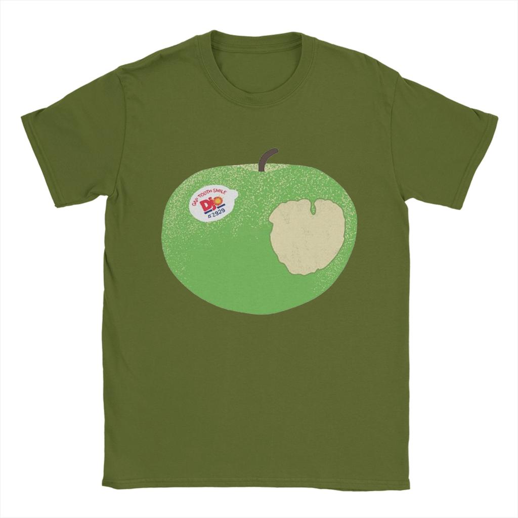 Djo Apple  T Shirts Unisexs  Cotton Amazing TShirt Round Neck  Tee Shirt Short Sleeve Clothes Adult