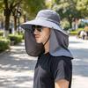 Versatile Sun Hat for Camping with Neck Flap, Breathable Wide Brim Fishing Hat, Summer Comfortable Cotton UV Protection Men Women Hiking Mountain