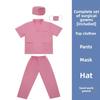 Kids Doctor Nurse Costume Set Role Play Pretend Play Preschool White Coat Outfit