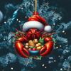 New Acrylic Flat Animal World Christmas Festival Party Pendant for Christmas Tree Decoration Pendant