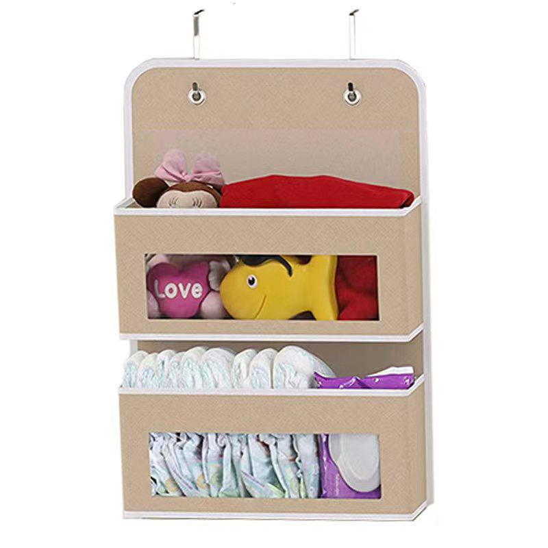Wall-Mounted Fabric Hanging Storage Bag for Closet or Door