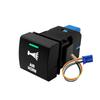 12V Push Button Green White Light Power ON-OFF Horn Garage Momentary for Toyota Camry Corolla RAV4 Hiace Altis LandCruiser Prado