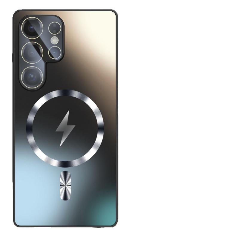 Ultratenký AG Matný Magnetický Kryt Pro Magsafe Pro Samsung Galaxy S25 S24 S23 Ultra Plus Ochranné Sklo Objektivu Nárazuvzdorný Kryt