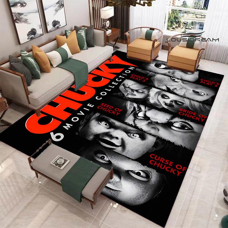 3D Cult of Chucky Printed Carpet Non-slip Carpet Outdoor Carpets Area Rug Home Decor Yoga Mat Rug for Bedroom Birthday Gift