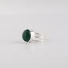 Natural Green Onyx Cab Gemstone 925 Sterling Silver Women Jewelry Partywear Ring For Anniversary Gift RR-73-23