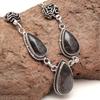 Black Rutile Set Silver Pendant  Jewelry Earring 18-20'' Gemstone Handmade