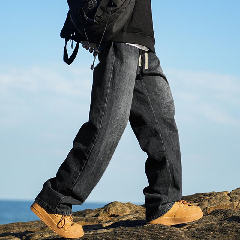 TonLion Men's 2025 Autumn Versatile Straight-Leg Jeans