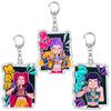 New Demon Hunters Kpop Rumi Zoey Jinu Mira Key Ring Acrylic Keyrings Huntrix Saja Boys Mystery Keychains Accessories Fans Gifts