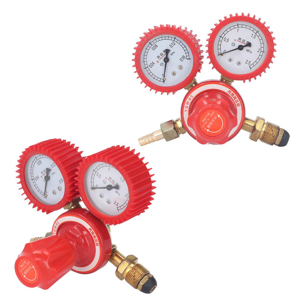 Welder Gas Regulator TIG Propane Gauge Flow Meter Valve Flowmeter Dual Gauge 9mm Connector