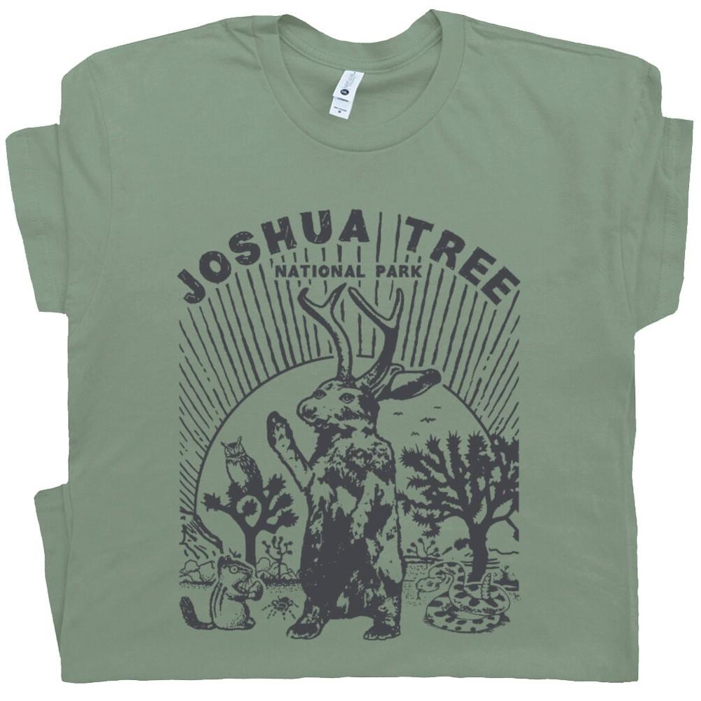 Joshua Tree T Shirt Jackalope Shirts Vintage National Park Souvenir Cool Graphic Unisex T-Shirt S