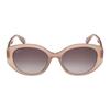 MaxMara Fashion Casual Oval Frame Sunglasses Unisex Sunglasses Pink MM0150K-57B