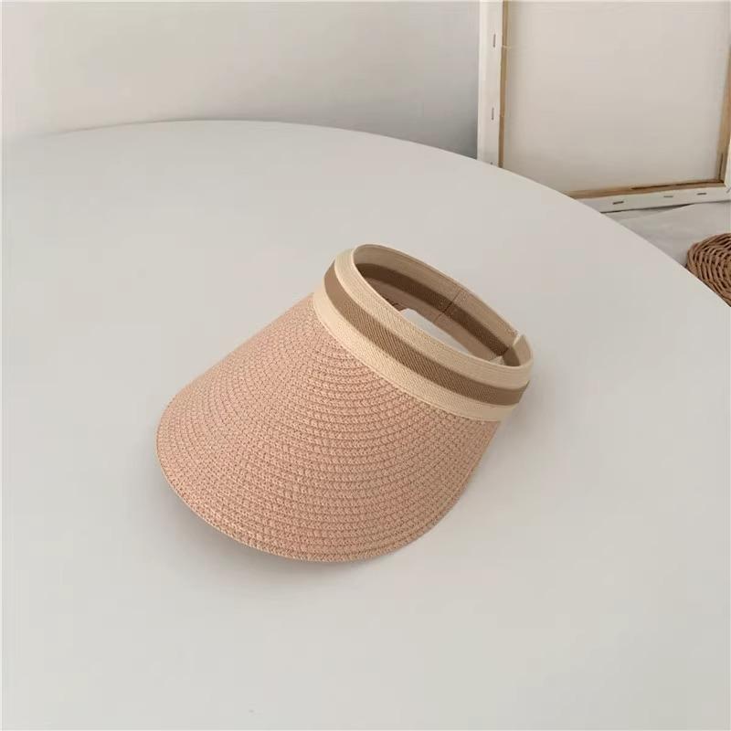 Hua Shaojiang Shuying Empty Top Hat Women's Summer Hat Traveling Seaside Sunscreen Shade Straw Hat Ropless Sun Hat