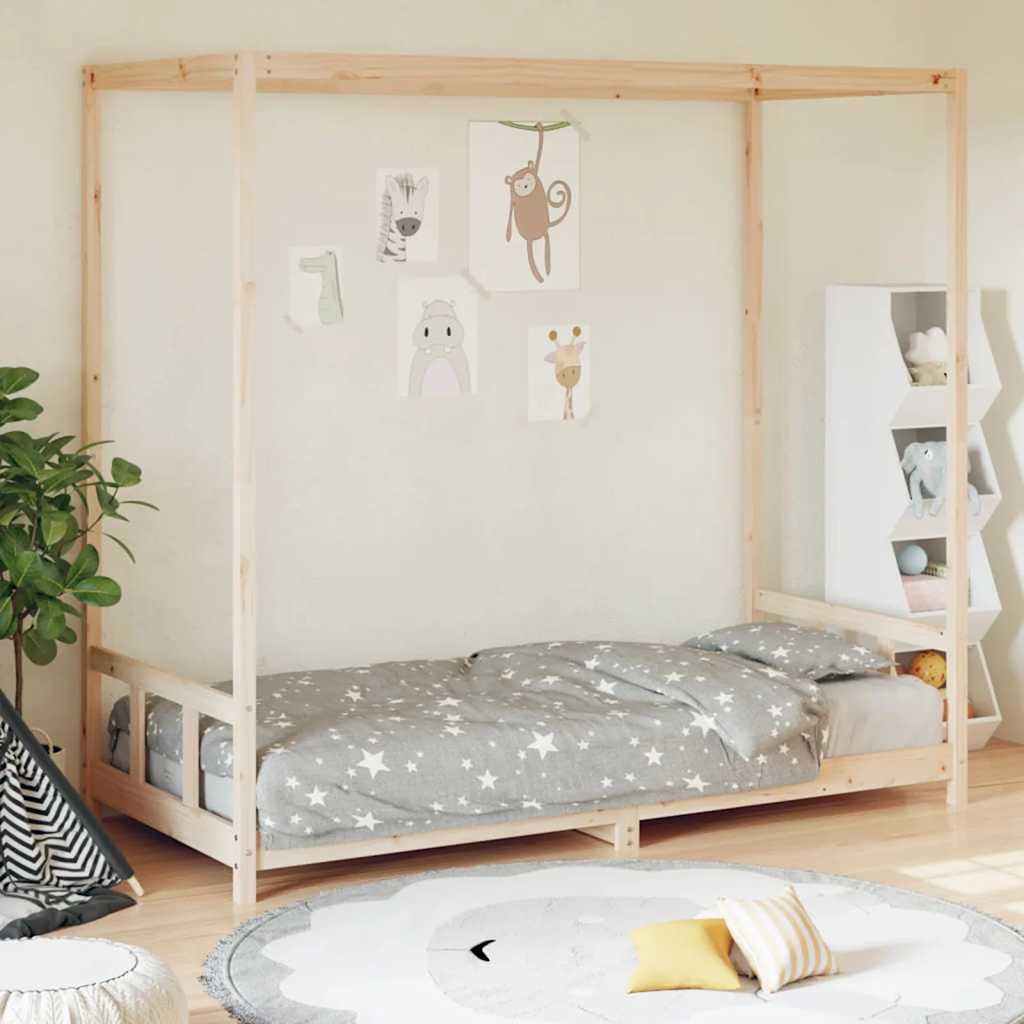 Vidaxl Children's Bed Frame, 90X200 Cm, Pine Wood