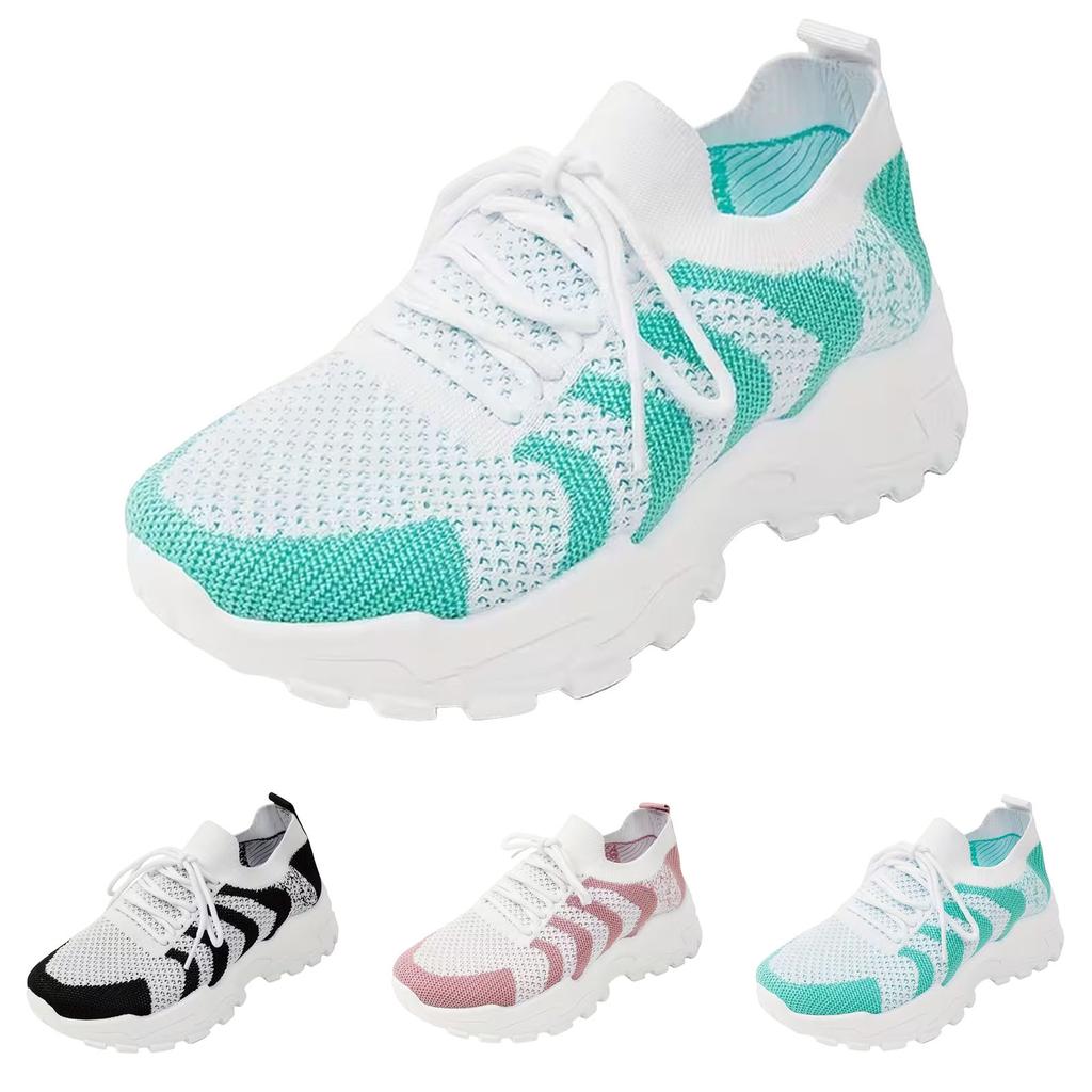 Women'S Gymnastics Sneaker Mesh Platform Lace Up Running Shoes Stylish Casual Women'S Breathable And Comfortable Shoes For Woman