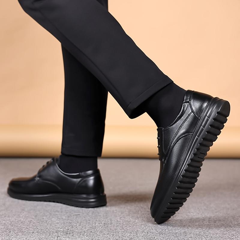 Men's Formal Shoes lace up Leather Luxury Party Dating Wedding Male Shoes black Oxfords Business Shoes Men's footwear