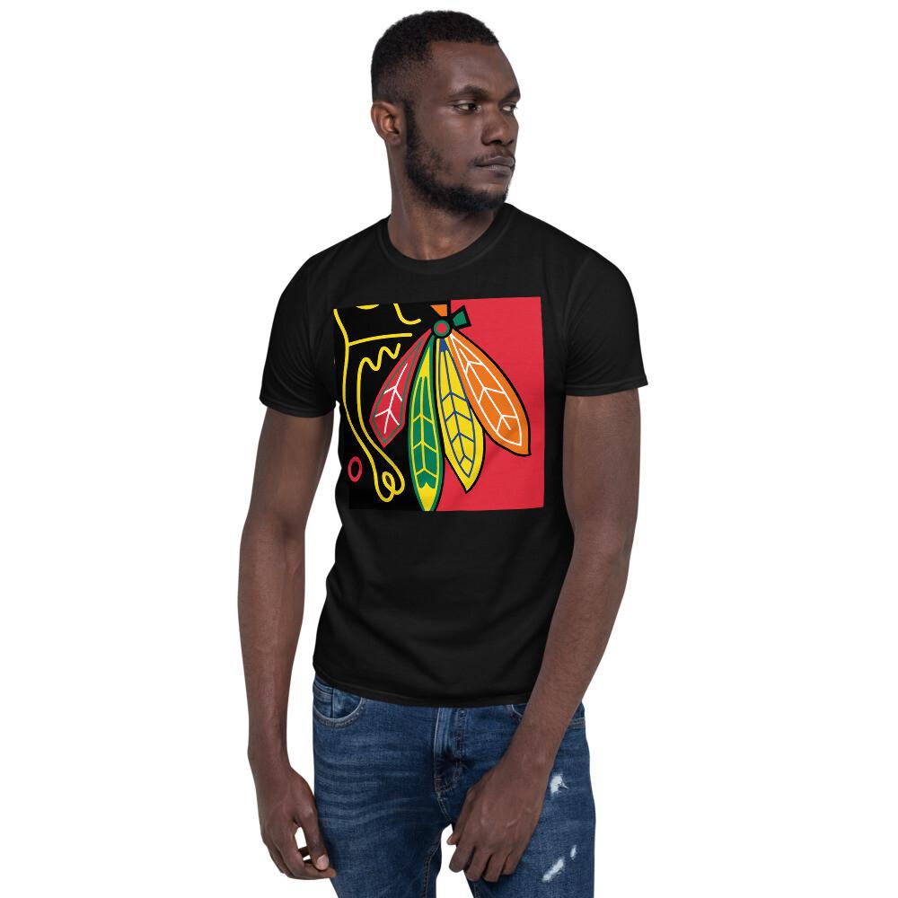 Chicago Area Black Hawk Native American Brave Feathers TShirt Unisex T-Shirt XXXXL