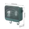 Waterproof Soap Box with Lid Drainage Soap Tray Wall Mounted Soap Holder Storage Rack Hanging Organizer Bathroom Accessories