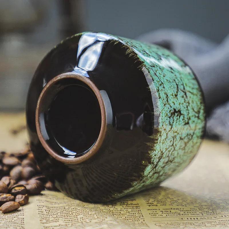 120ml Venda Quente High-end Especial Único La Hua Cerâmica Xícara de Café Porcelana Vintage Esmaltada Canecas Kung Fu Para Casa e Escritório