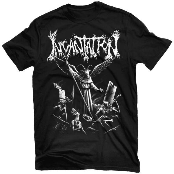 Винтажная музыкальная группа Incantation Хлопок Все Размеры Унисекс Черная Футболка MM196 Унисекс Футболка M