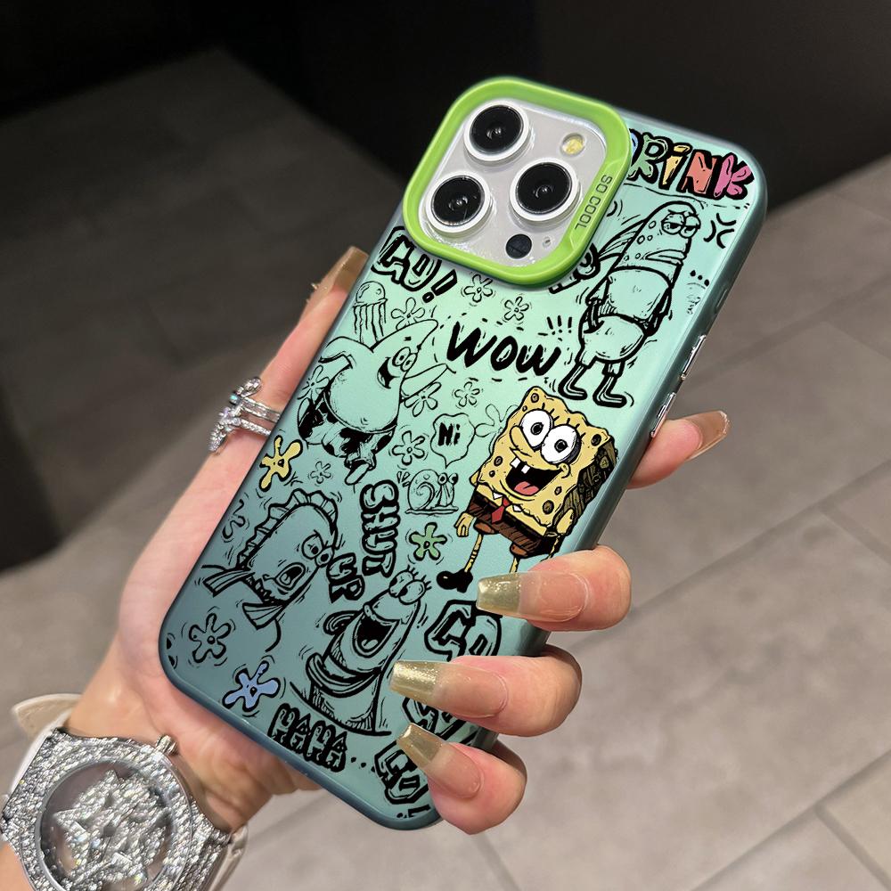 S-SpongeBob SquarePants Phone Case for Apple iPhone 17 Air 16 15 14 Plus 13 12 11 iPhone16 iPhone13 Pro Max X Xs Cover