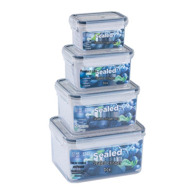 Transparent Large Capacity Kitchen Storage Box - Sealed for Fresh-Keeping Fruits, Vegetables, Meat & Dishes