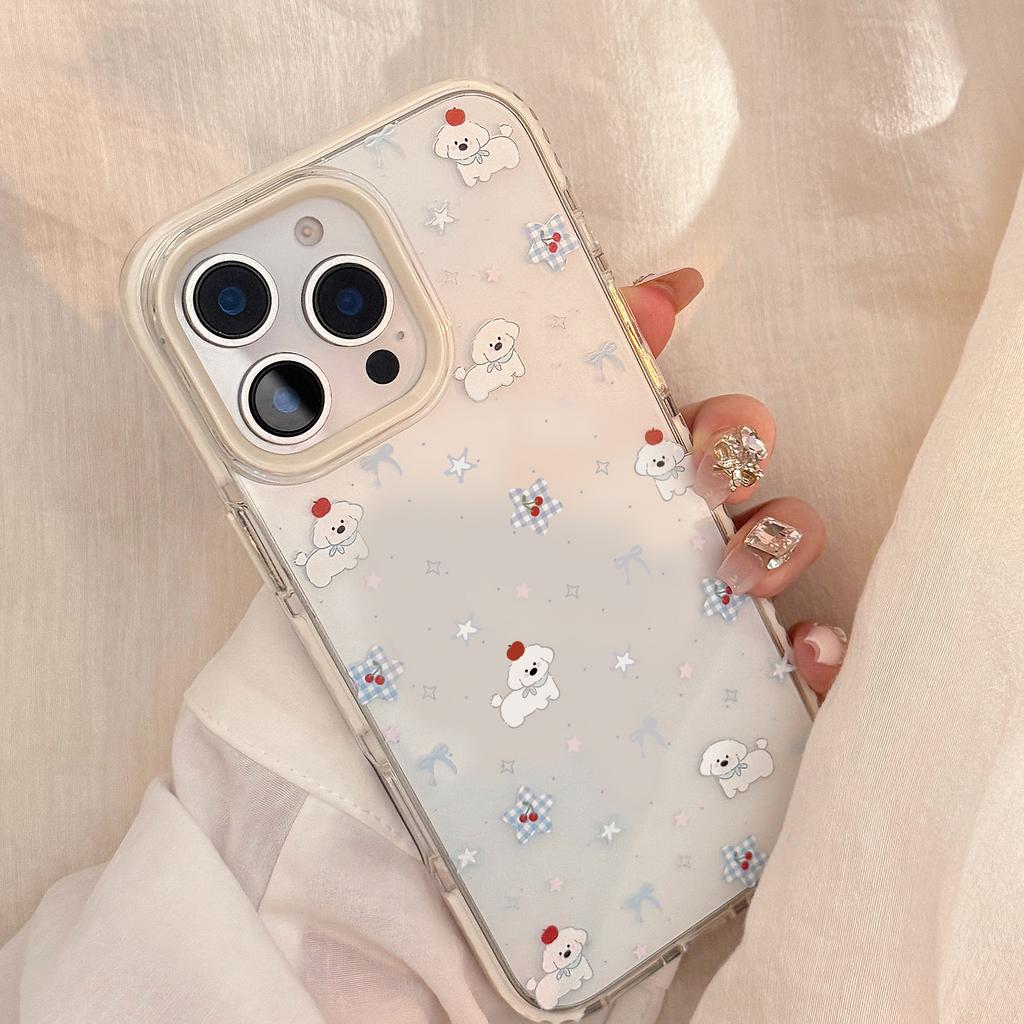 Magnetic Bracket IPhone15Promax Cute Puppy Apple 16 Mobile Phone Case 14 Suitable for 13 Anti Fall 12 Korean Series