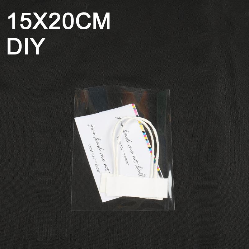 

Простая прозрачная сумка-тоут своими руками, подарочные сумки с цветочным декором, одиночный букет, сумка-мешок из полипропилена, романтическая подарочная сумка для влюбленных 10PCS-1SET