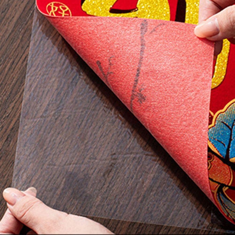 4Pcs/set Glitter Spring Festival Couplet Self-adhesive Fu Sticker  Corridor