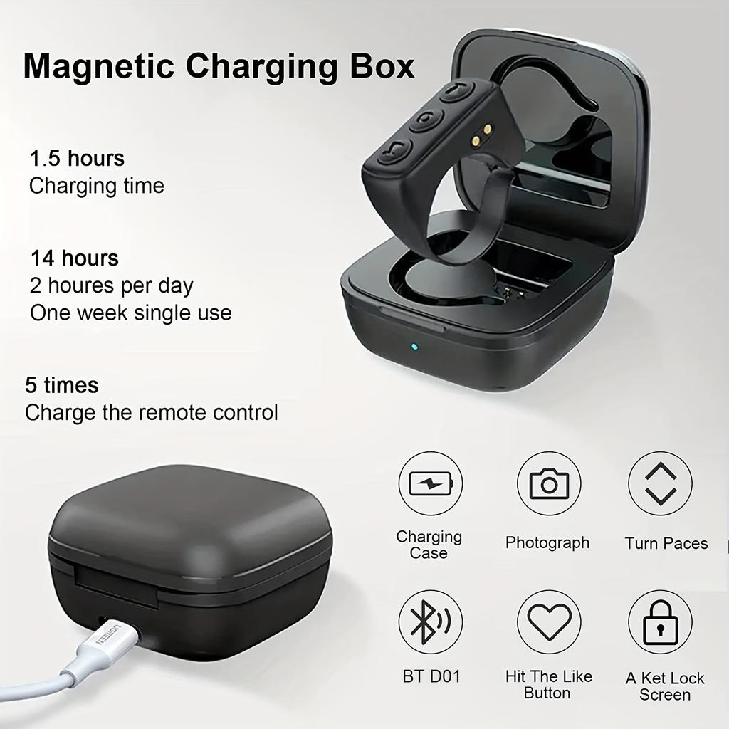 Kabellose Selfie-Lightning-Fernbedienung für Mobiltelefone – perfekt für Fotos und Videos, Steuerung im Liegen und mehr!