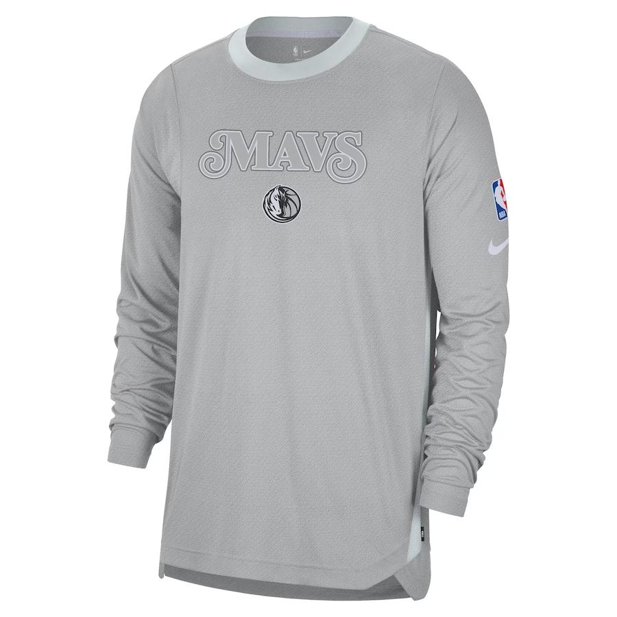 

Nike X НБА Даллас Маверикс 2024/25 City Edition Предматчевый Высокоэффективный Пуловер Лонгслив Баскетбольная Футболка Мужская одежда Серебристый FZ0089-007 L