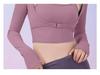 Women's Two-Piece Fitness Yoga Top with Removable Chest Pad and Buckle