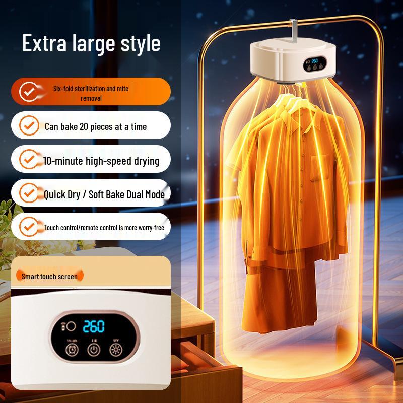 Portable 2025 Household Clothes Dryer: Compact, Folding, Air-Drying Machine for Dormitories