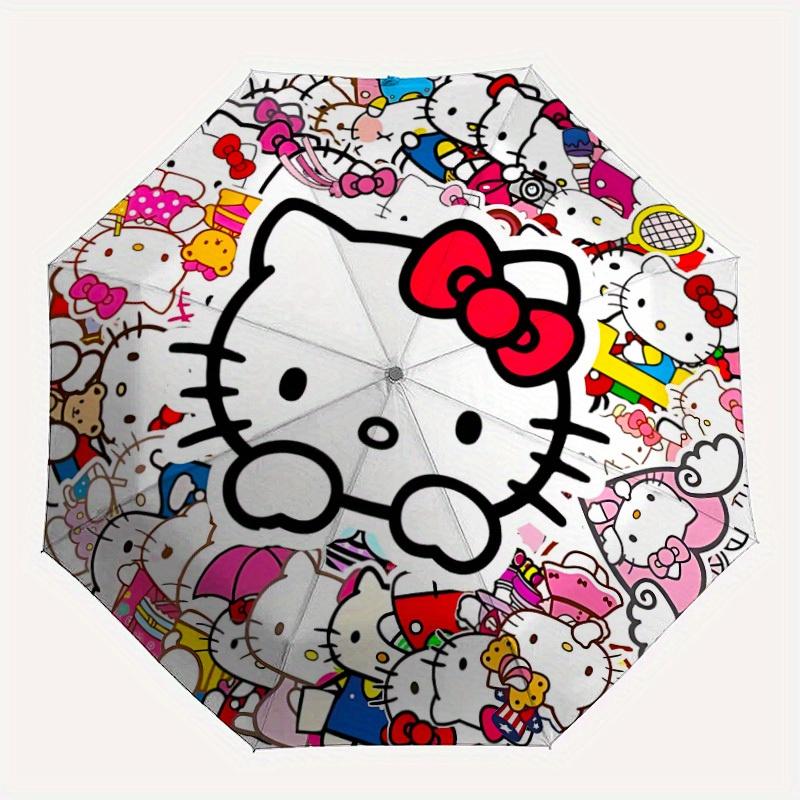 

1pc Hello Kitty Automatic Opening/closing umbrella, Compact Travel Umbrella - - Festive Accessory, Sturdy Ribs yy250807096