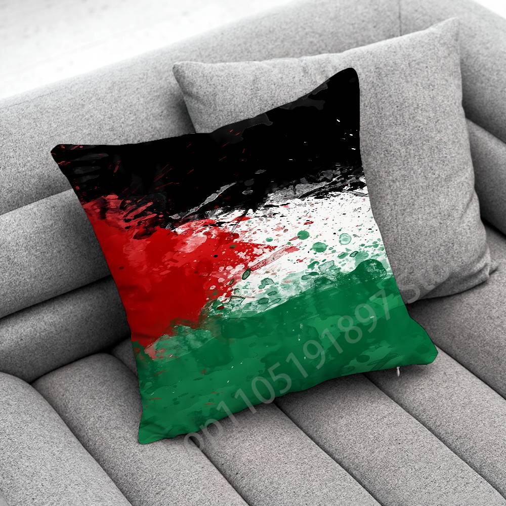 Watermelon P-PalestineS-F-Flagjpg Throw Pillow Case For 55x55cm 40x40cm 45x45cm 50x50cm 30x30cm Square Office Pillowship Cover