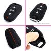2X Silicone Car Key Fob Cover Case Holder Keychain For Peugeot 208 308 508 2008 3008 5008 Citroen C3 C5 Aircross C4 Picasso Ds 3