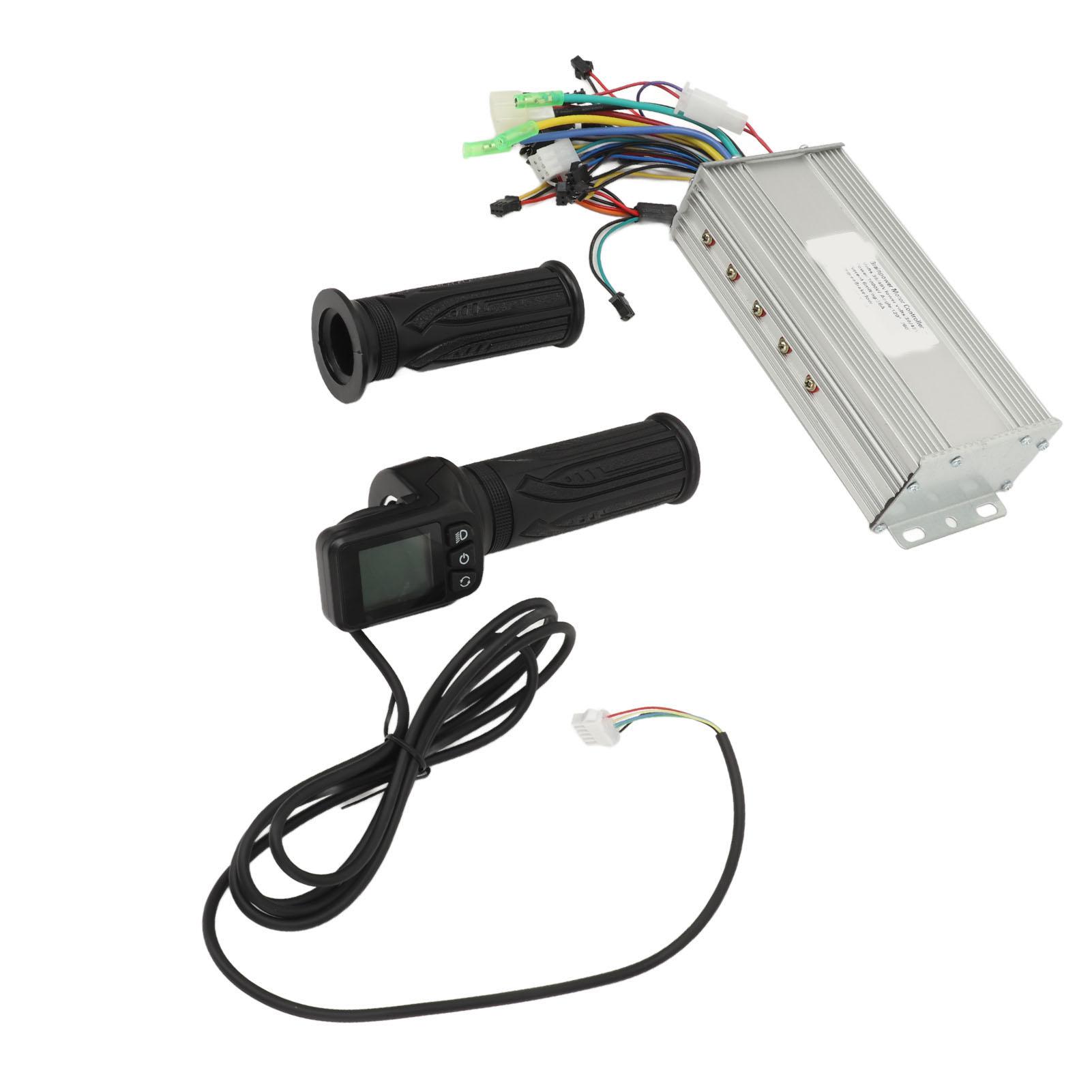 

36V 48V 1000W 38A Electric Bike Motor Brushless Controller with 128DX Thumb Throttle Grip LCD Display