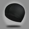 Sports Waterproof High Elastic Swimming Caps PU Fabric Protect Ears Swim Pool Hat