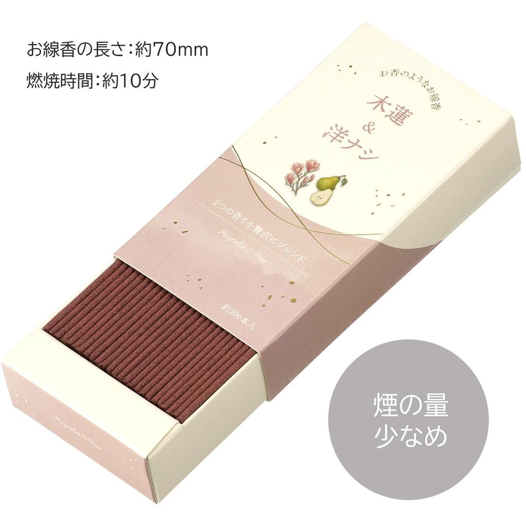 Kameyama Incense Sticks 50g 200 Low (Magnolia & Pear), Approx. (Approx. sticks), Smoke.