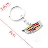 Auto Styling Logo Metall Schlüsselanhänger Schlüsselkette Schlüsselringe Auto Zubehör Für CT4 CT5 CT6 ATS XTS JG7