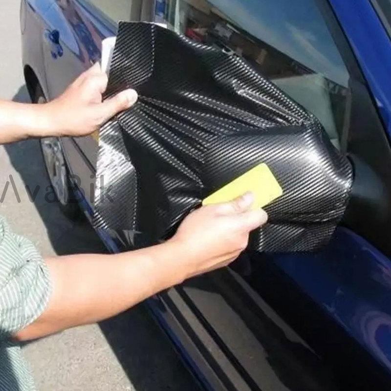 50CM Weather Proof Air Bubble Free Car Vinyl Wrap Matte 3D Carbon Fiber Vinyl Wrap Film For Motorcycles Auto Laptop Skin Styling